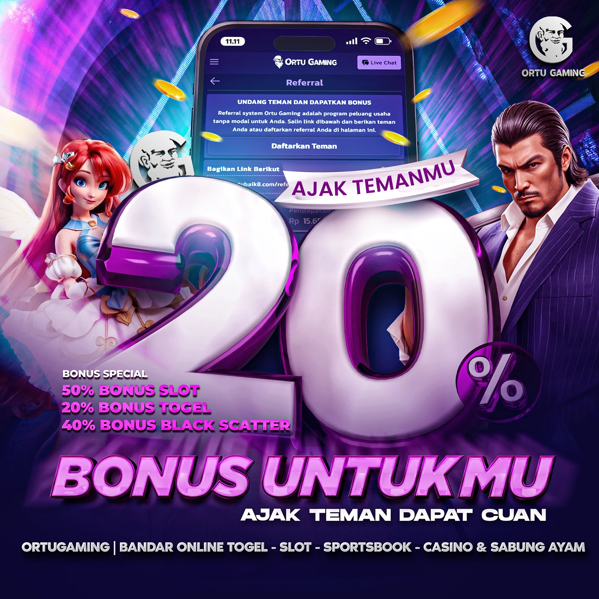 ORTUGAMING Pro Gaming Kit - Produk Gaming Terbaik