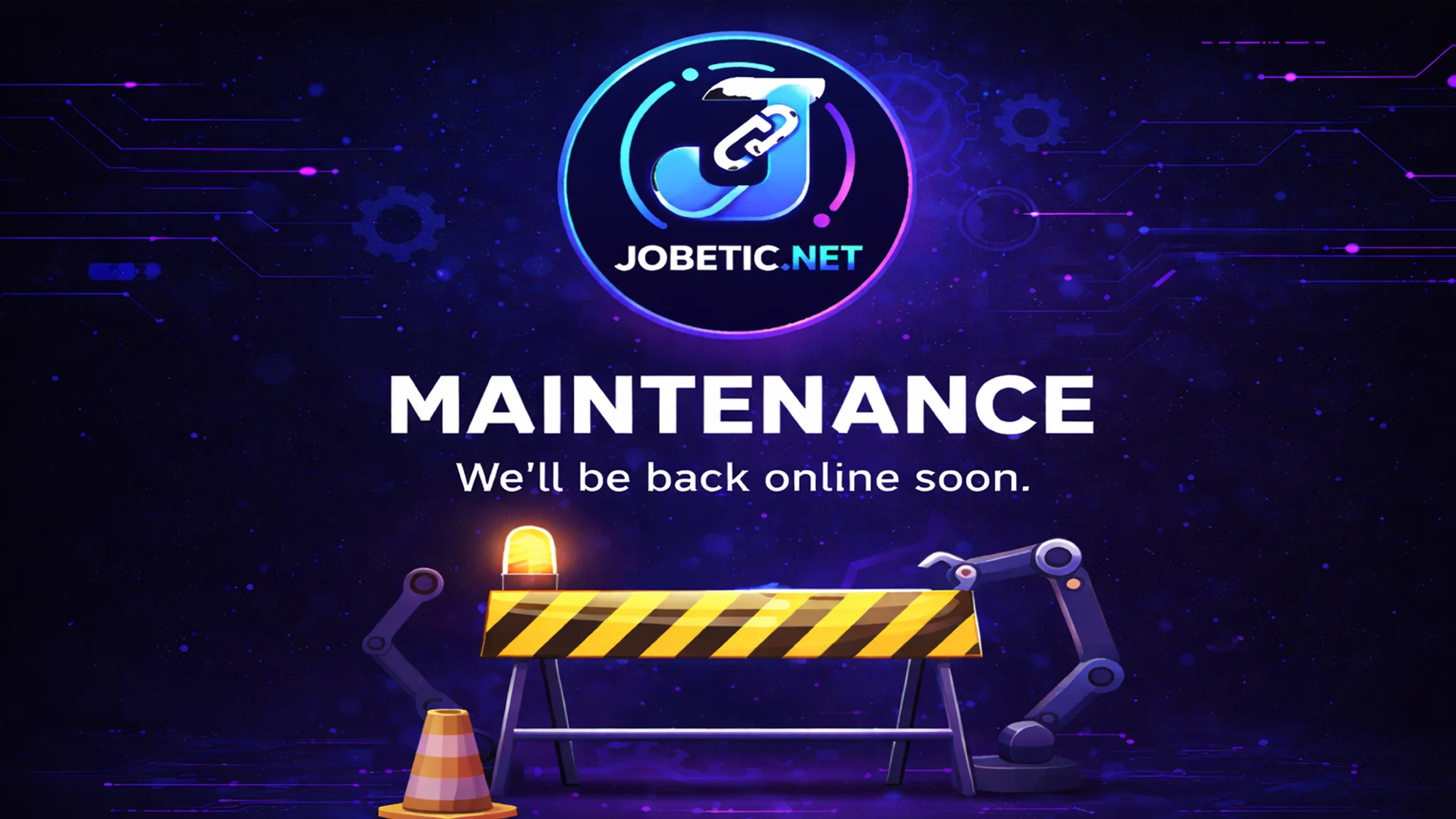 Maintenance Banner